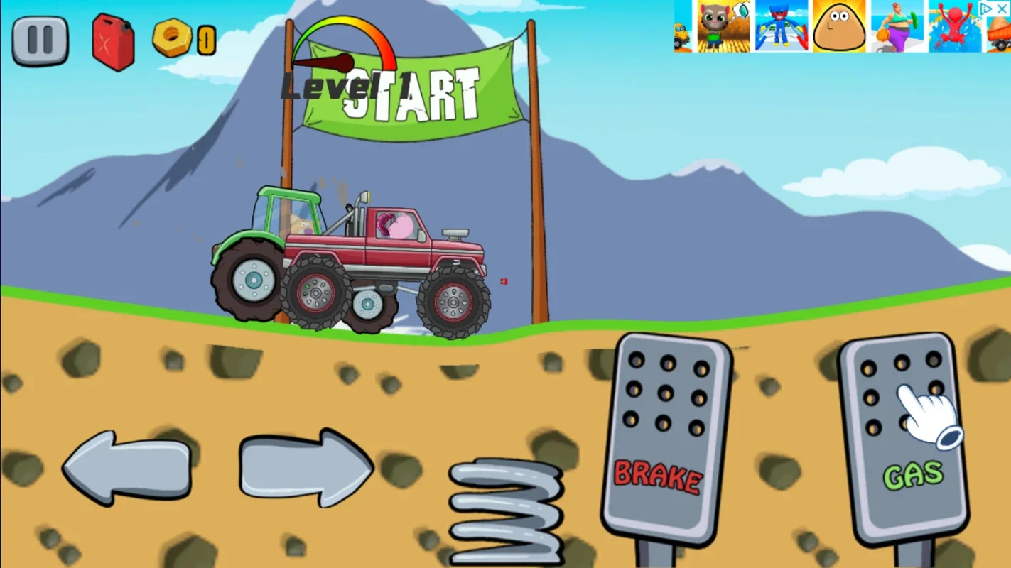 Hippo Monster Truck for Android - Fun for Kids