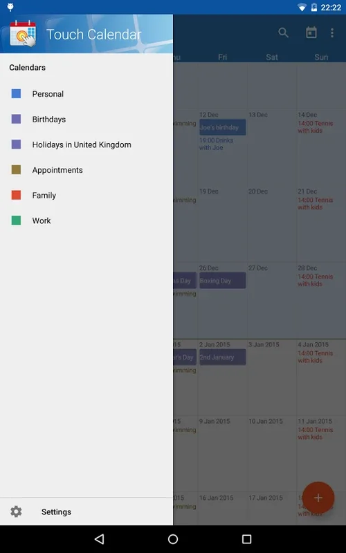 Touch Calendar Free for Android - Manage Your Schedule Effortlessly