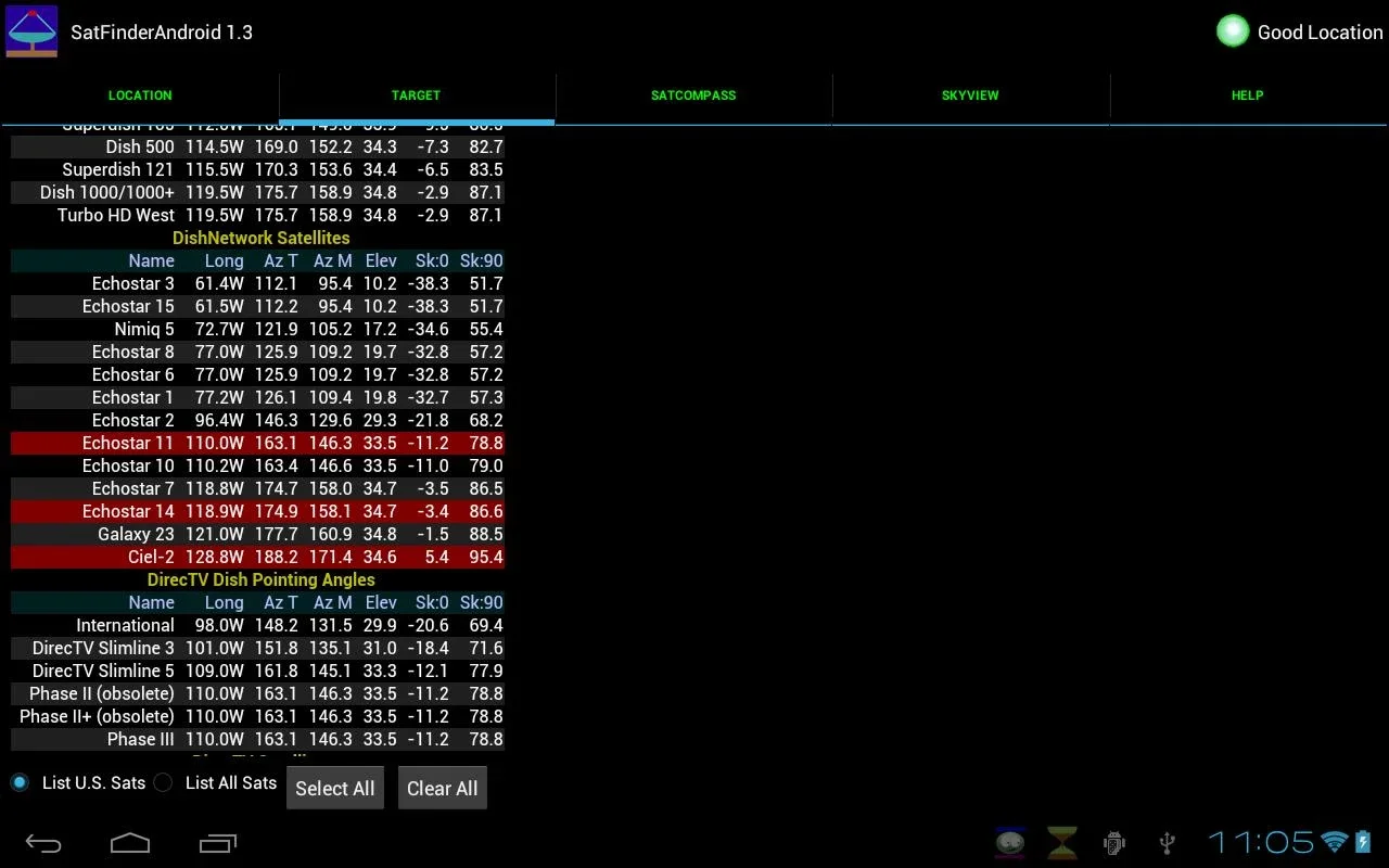 SatFinderAndroid for Android - Streamline Satellite Dish Alignment