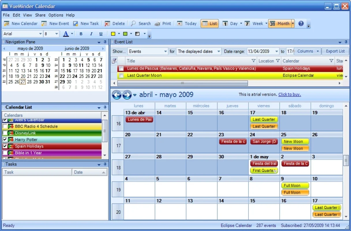 VueMinder for Windows - Organize Your Life Efficiently