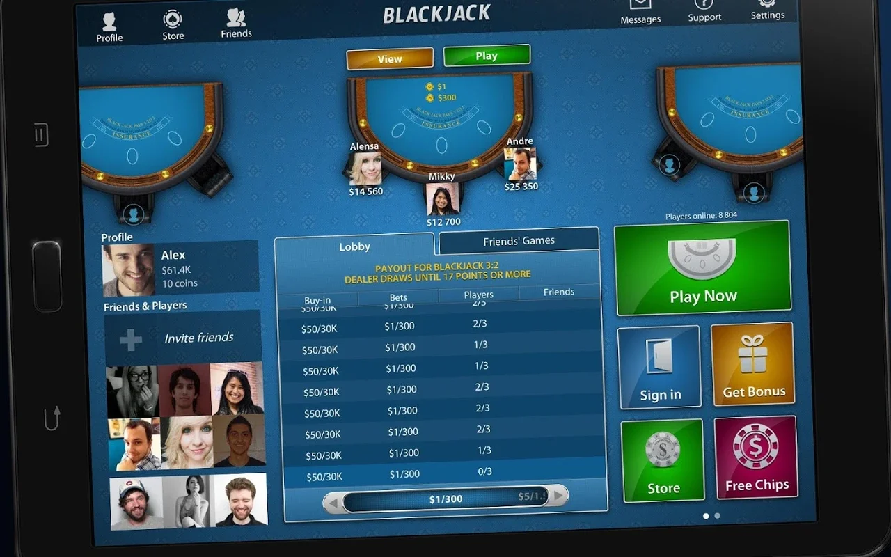 Blackjack for Android - Play Live Casino Games