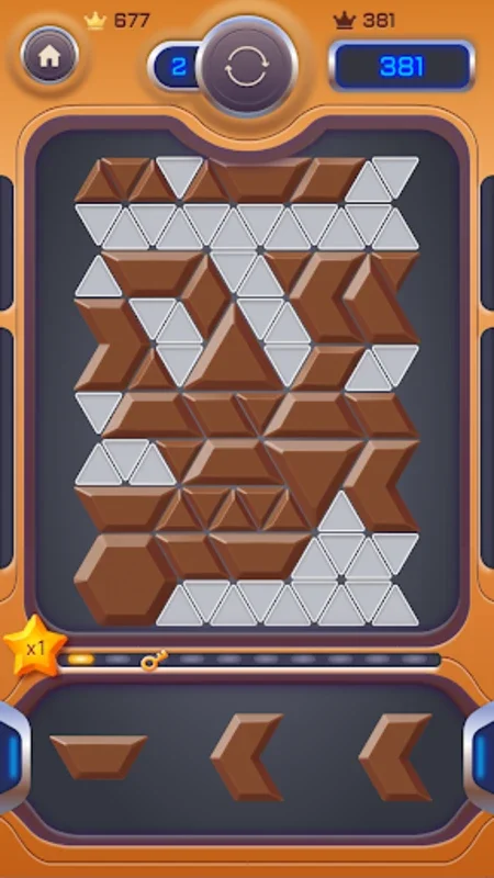 Puzzle Jewel for Android - Enjoy Triangular Block Puzzles