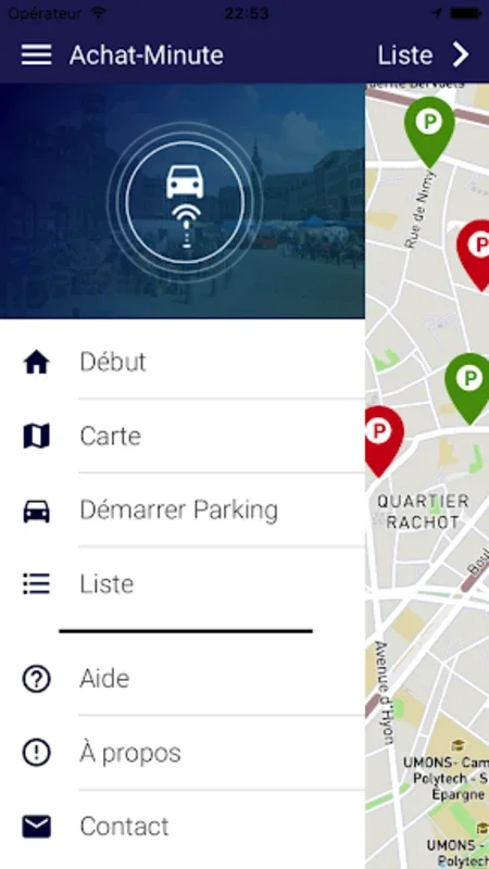 Achat-Minute for Mons for Android - Streamline Parking