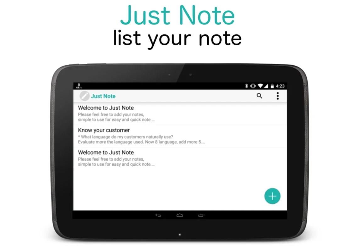 Just Note for Android - Simple Multilingual App