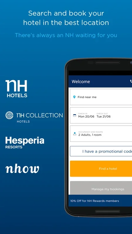 NH Hotels for Android - Streamlined Hotel Booking