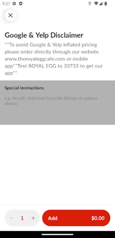 Royal Egg for Android - Seamless Meal Ordering