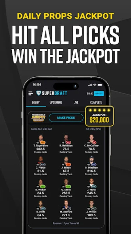 SuperDraft Fantasy Sports for Android: Win Big with Jackpots