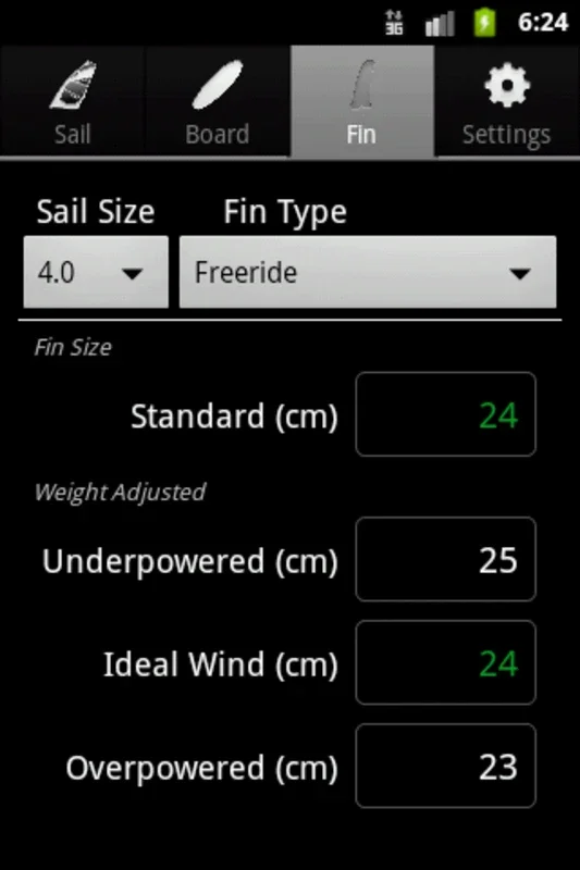 Windsurf Calculator for Android - Optimize Your Gear