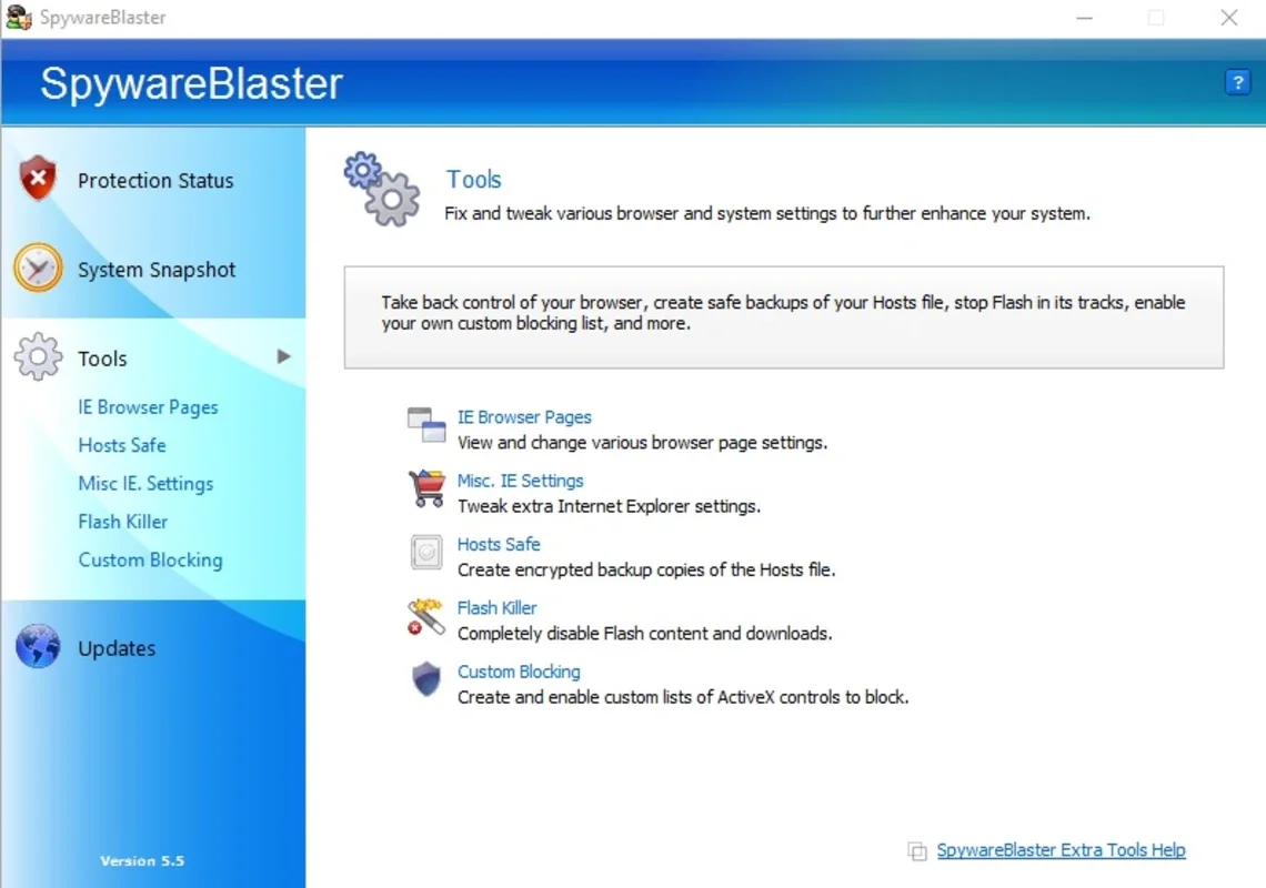 SpywareBlaster for Windows - Keeps Your System Secure