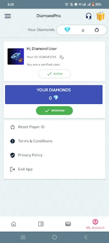 DiamondPro - FFF Diamonds for Android - No Downloading Needed