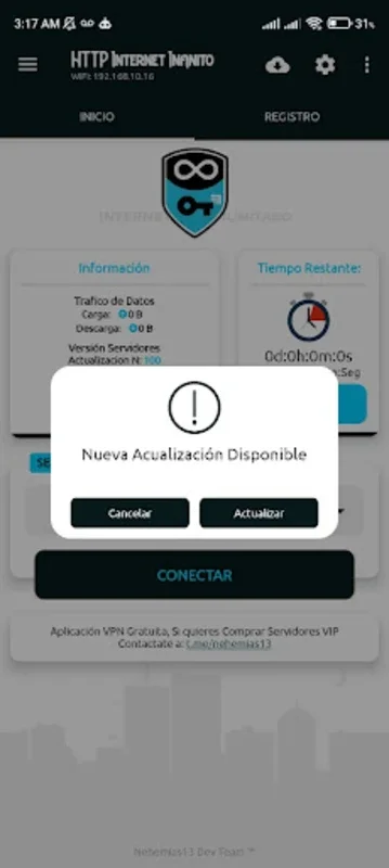 HTTP Internet Infinito for Android - Secure Global Content Access