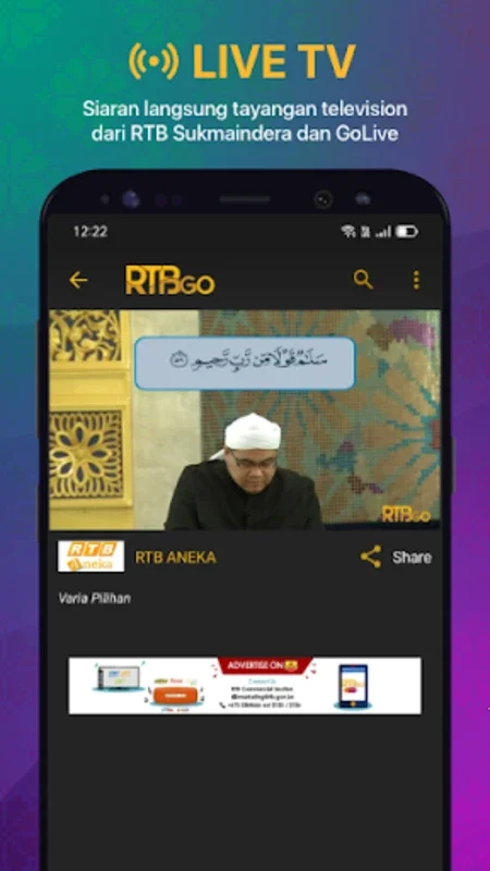 RTBGo for Android - Free Bruneian Media on Your Hand