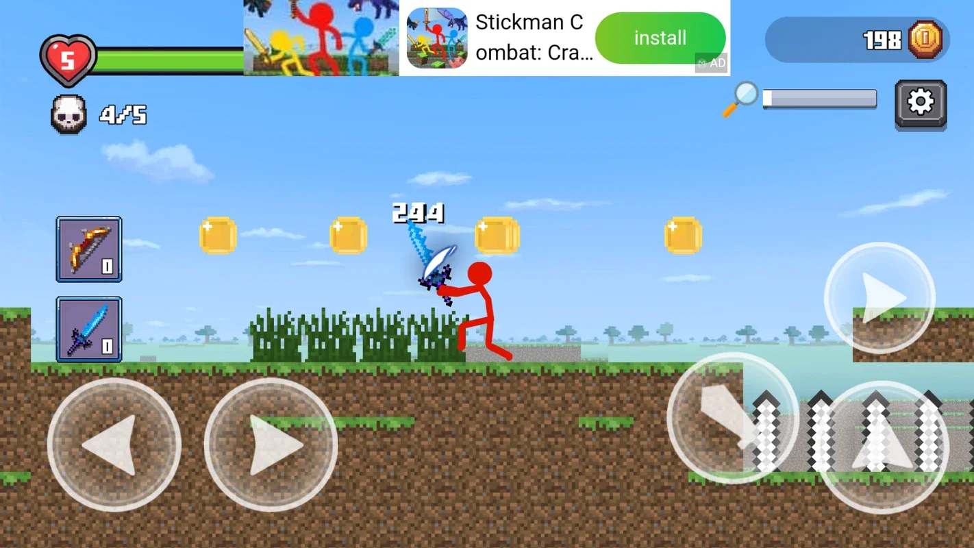 Stickman vs Craftman for Android - An Action-Packed Gaming Experience