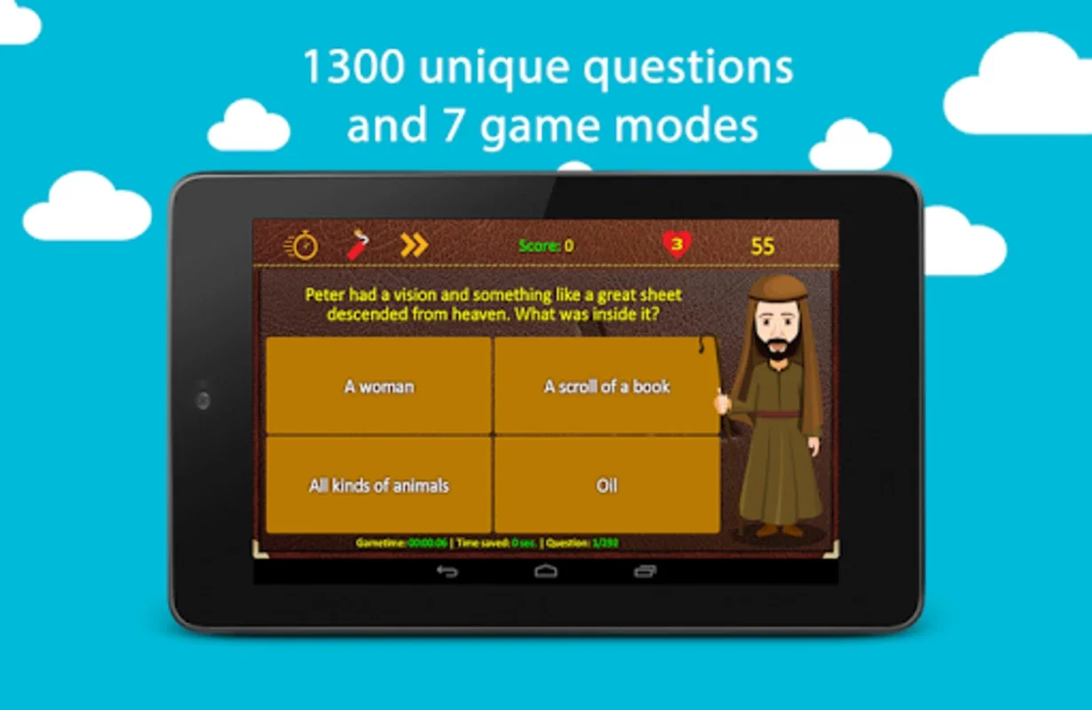 Bible Trivia for Android - No Downloading Required