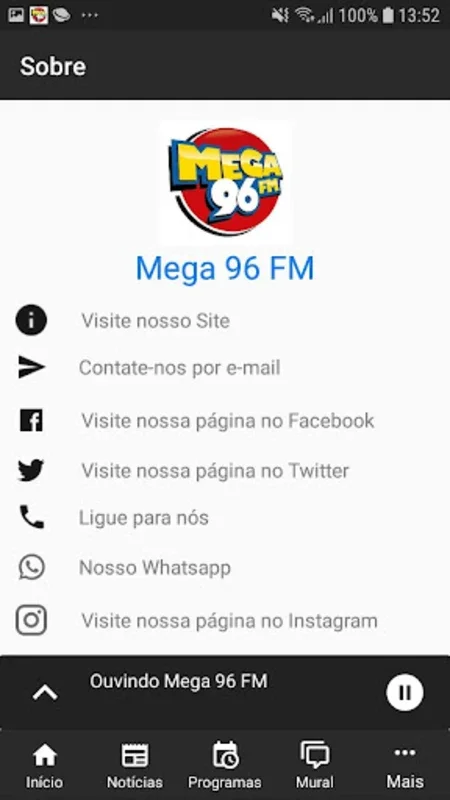 Mega 96 FM for Android - Seamless Radio Experience