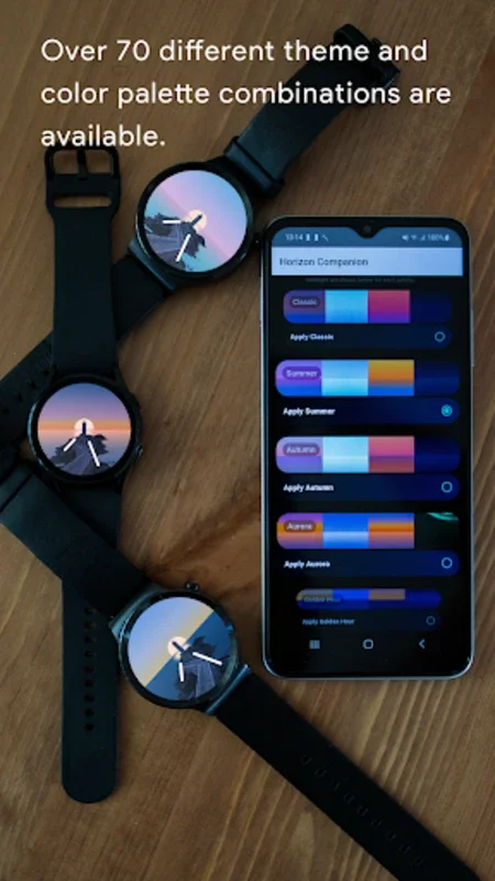 Horizon Smart Watch Face for Android - Dynamic Themes & Battery Life