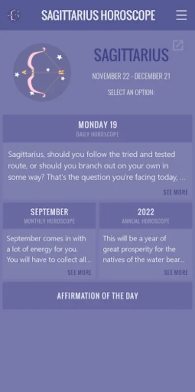 Sagittarius Horoscope for Android - Get Daily Insights