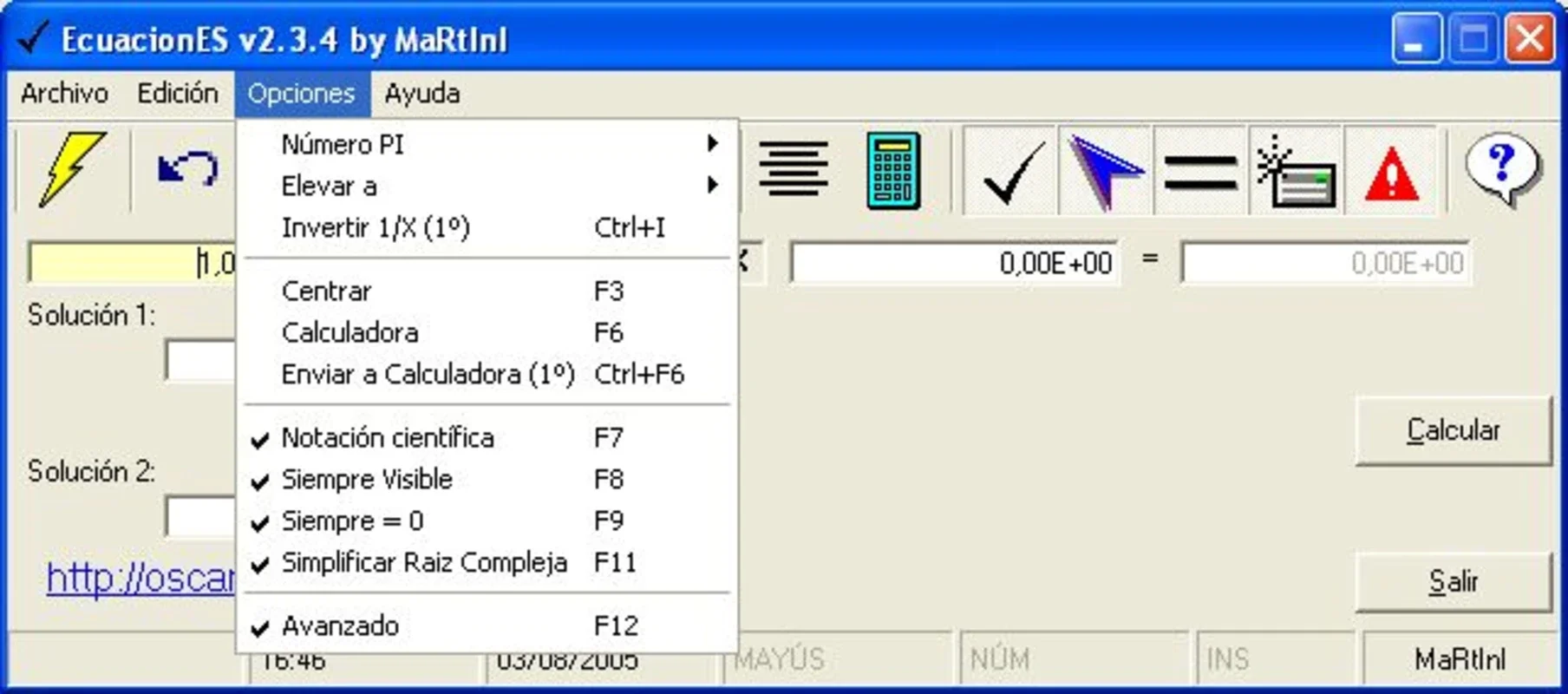 EcuacionES for Windows - Simplify Equation Solving