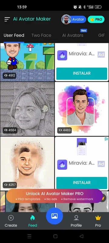 AI Avatar maker, AI portrait for Android: Create Stunning Art from Photos