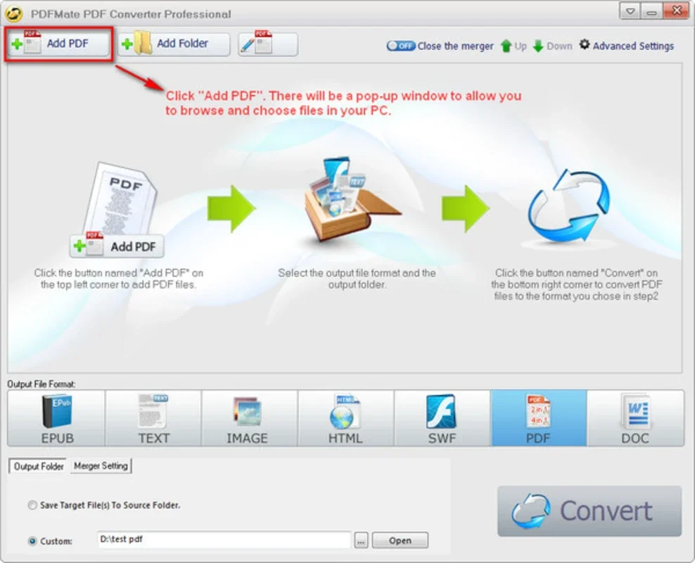 PDFMate PDF Converter Professional for Windows - Efficient PDF Conversion