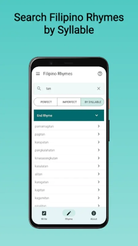 Filipino Rhymes for Android - Discover Extensive Filipino Rhymes