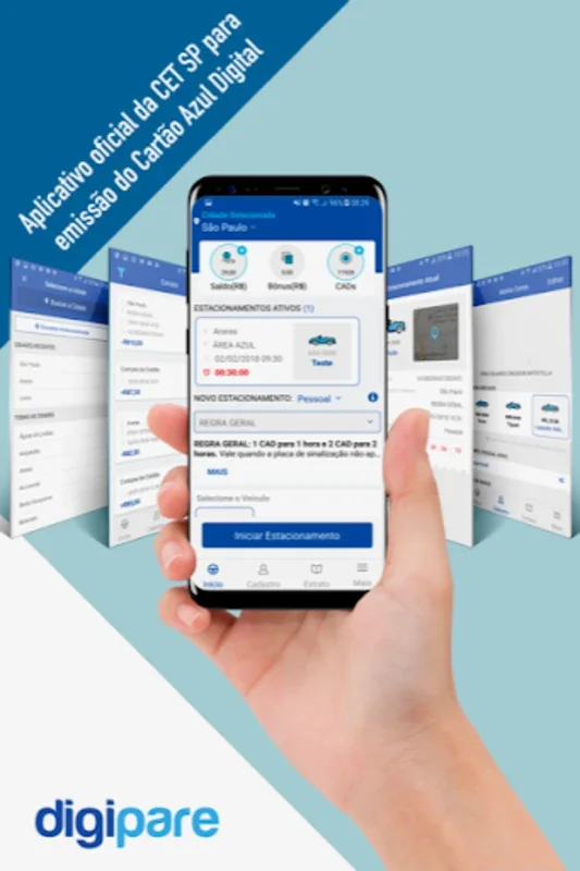 Digipare Blue Zone Parking for Android - Hassle - Free Parking in Brazil