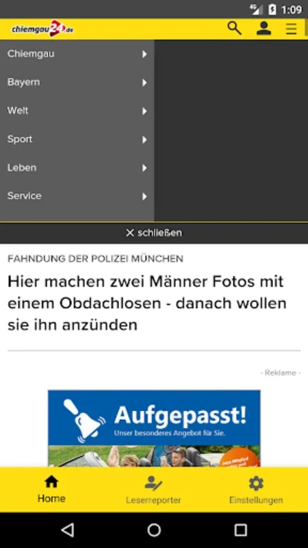 chiemgau24.de for Android - Comprehensive News Coverage