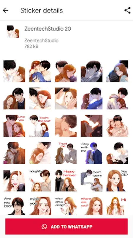 WASticker - Love Stickers 2022 for Android: Add Romance to Chats