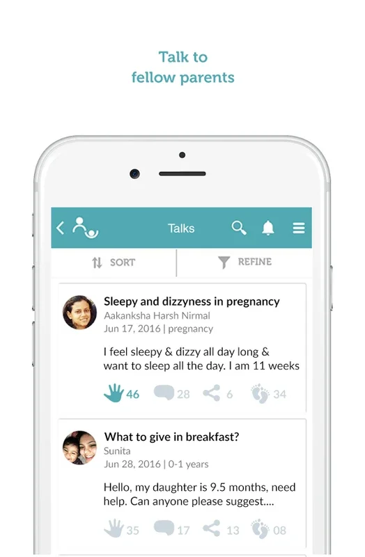 Parentune for Android: Connect and Share