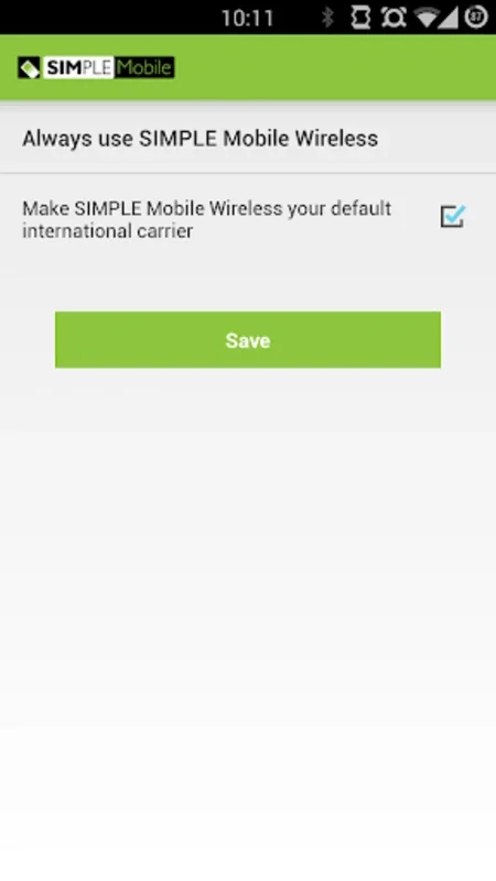 Simple Mobile for Android - Streamline International Calls