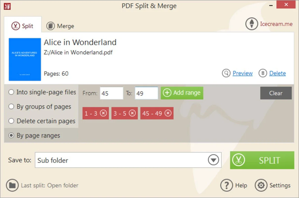 Icecream PDF Split & Merge for Windows - Effortless PDF Manipulation