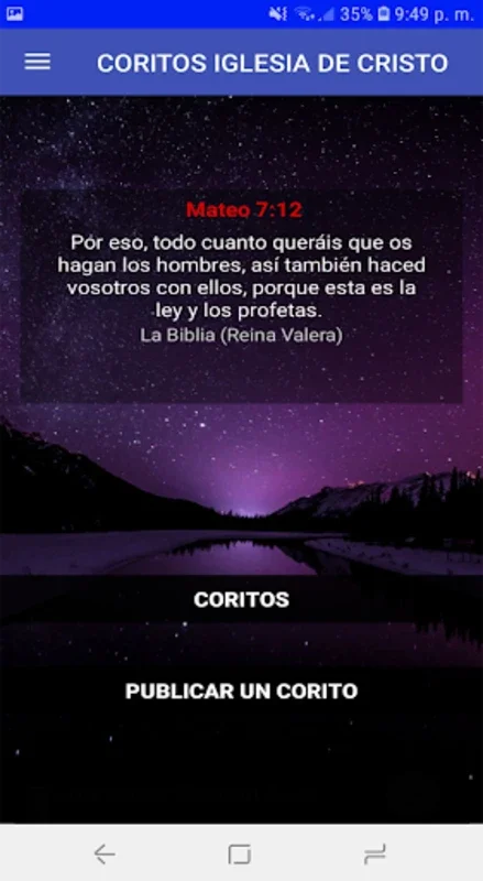 Coritos, Iglesia de Cristo for Android - Spiritual Hymn App