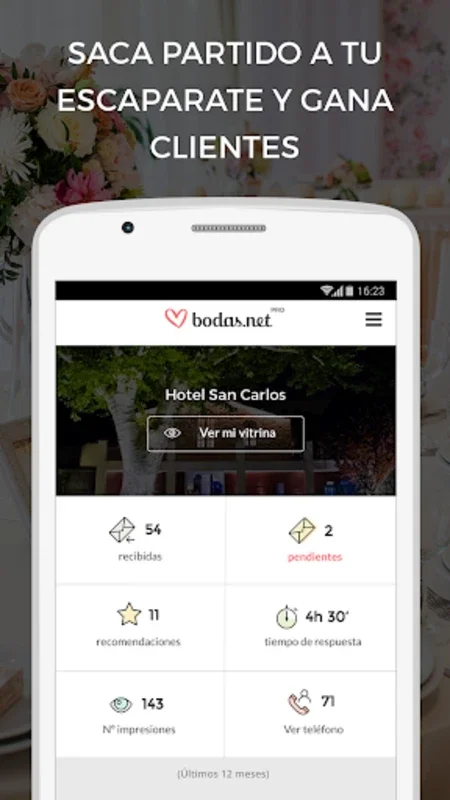 Bodas.net para profesionales for Android - Boost Your Wedding Business