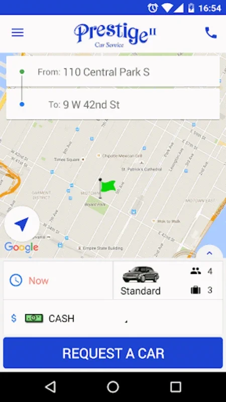 Prestige 2 Car Service for Android - Streamlined Urban Travel