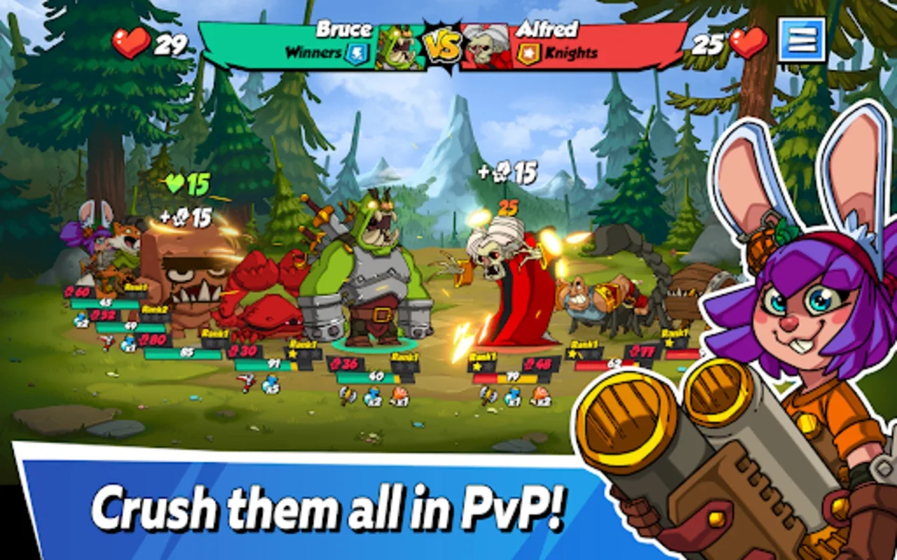 Crushing Crew for Android - Engaging PvP Auto-Battles