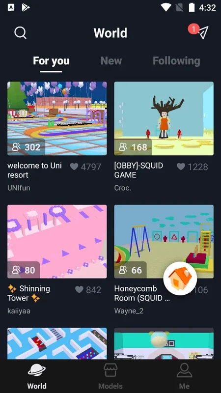 Uni - Craft your world for Android: Explore and Create Virtual Worlds