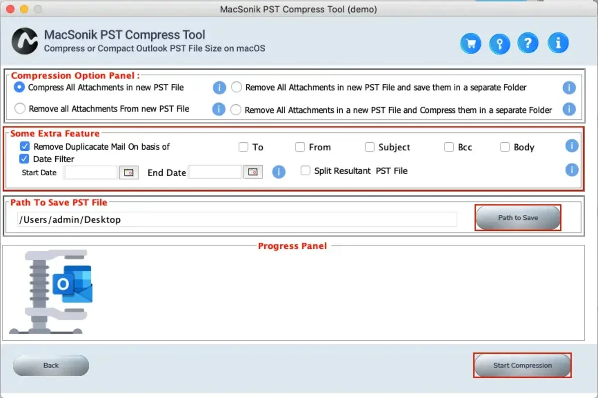 MacSonik PST Compress Tool for Mac: Efficient PST Compression