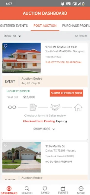 Xome Auction for Android - Bid on Real Estate Auctions