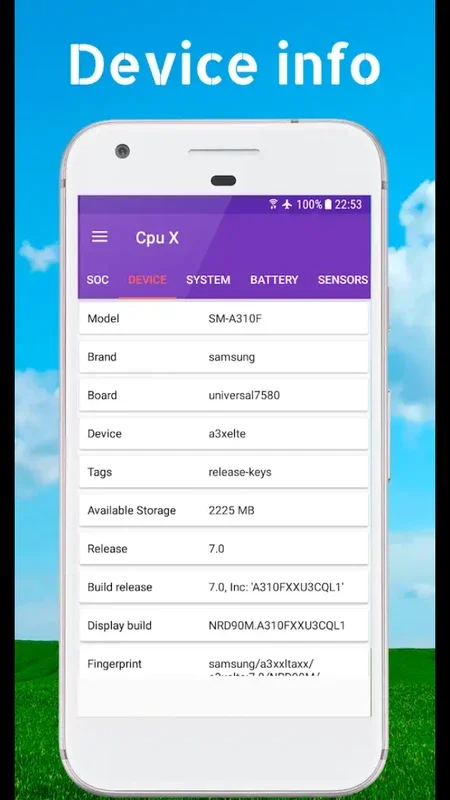 CpuX for Android - Reveal Detailed Device Info