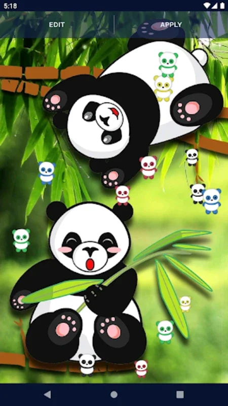 Panda Kawaii Live Wallpaper for Android - Customizable Visual Delight