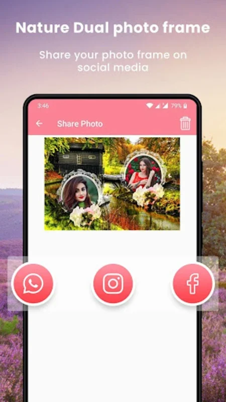 Nature Dual Photo Frame for Android - Create Stunning Dual Photos