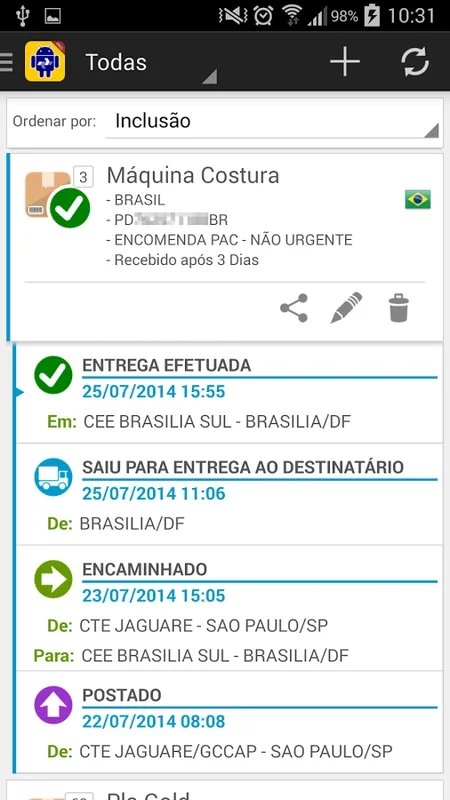 Rastreio Correios for Android - Download the APK from AppHuts