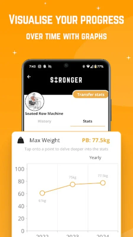 Stronger for Android - Transform Your Fitness with Fun Stats