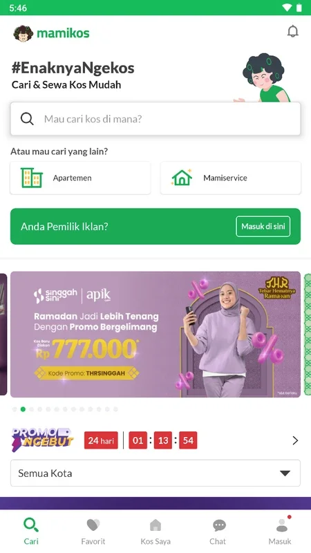 Mamikos-Cari & Sewa Kos Mudah for Android - Manage and Rent Guesthouses Easily