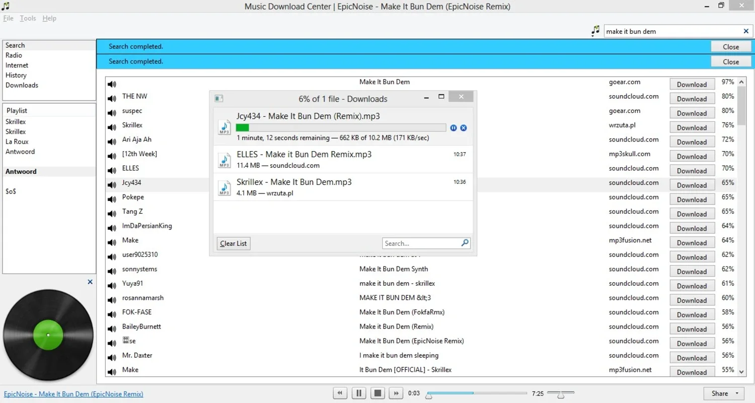 Music Download Center for Windows - Stream and Download Music Easily