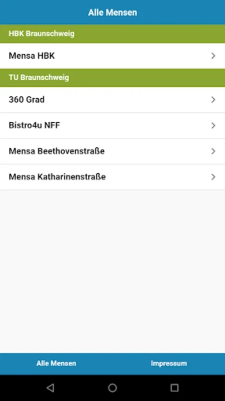 Mensa Braunschweig for Android - Campus Meal Planner