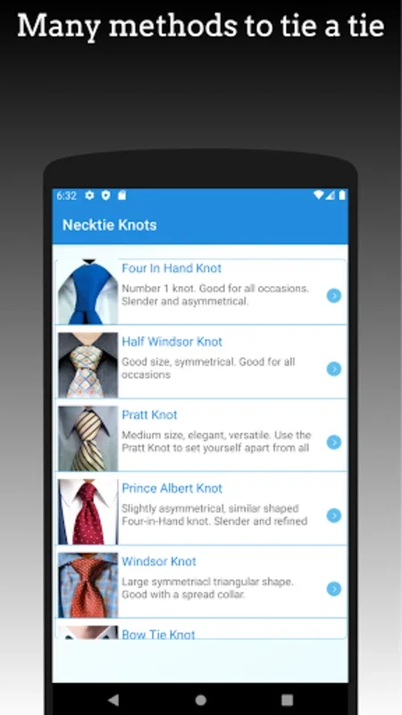 How to Tie a Tie for Android - Master Tie-Knotting Skills