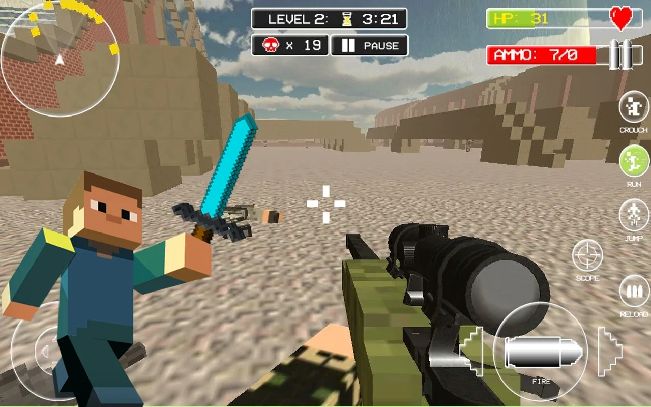 Diverse Block Survival Game for Android - Immersive FPS Experience