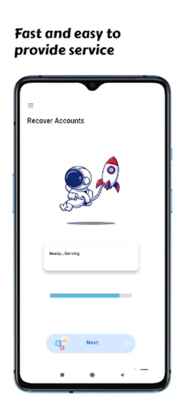 Recover Accounts for Android - No Downloading Required