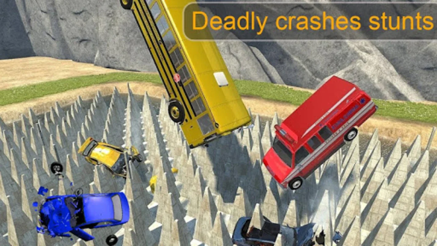 Beam Drive Crash Death Stair: Extreme Android Car Crash Simulator